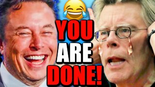 Celebrities have CRAZY MELTDOWN After Elon Musk ENDS Stephen King on Twitter!