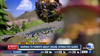 Parental warning about online games