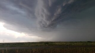 Driving into wicked Thunderstorm, Almost Tornadic, Texas 6.18.19