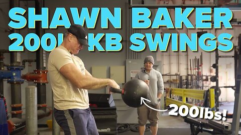 Shawn Baker SWINGS 200lb Kettlebell & Talks Carnivore Diet