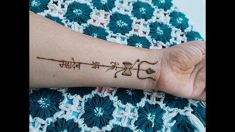 Har har mahadev 🔱 🙏Best mehndi design 2023 || latest henna design shivji mehendi designs