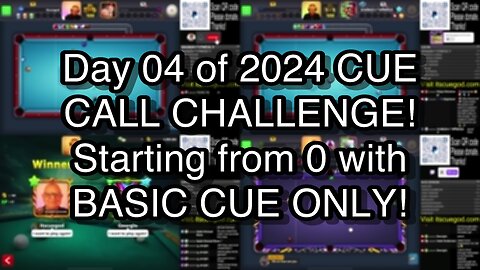 Day 04 of 2024 CUE CALL CHALLENGE! Starting from 0 with BASIC CUE ONLY!