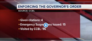 Enforcing Gov. Sisolak's order to shutdown nonessential businesses