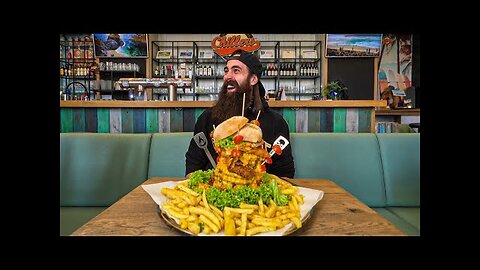 ATTEMPTING GERMANY'S BIGGEST BURGER CHALLENGE! | BeardMeatsFood