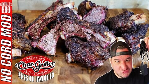 Cut the Cord to the Char Griller Gravity 980 Mod (Beef Rib Cook)