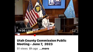 Utah County Commissioner Meeting June 7, 2023- Teri Bishop