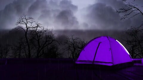 Relaxing Rain on Tent Sounds with Heavy Thunder Rumble and Lightning for Sleeping | 30 Minutes