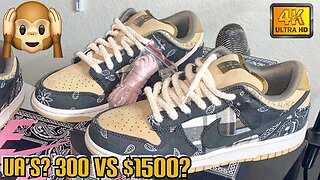 PKGOD Replica: Travis Scott Nike SB DUNK LOW "Cactus Jack" REVIEW |98%er/UA? $200 Vs $300 (4K)