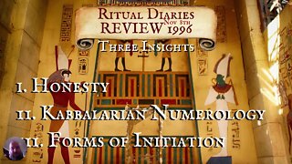 "Honesty, Kabalarian Numerology & Aspects of Initiation" | RITUAL DIARY REVIEW with Frater R∴C∴