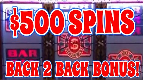 OMG!! $500 Spins in Vegas Wins Massive Back-2-Back Jackpots!!