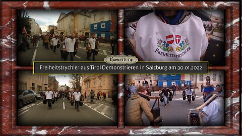 Freiheitstrychler aus Tirol Demonstrieren in Salzburg am 30.01.2022