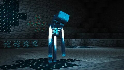 Getting attacked by a sculk enderman in Minecraft