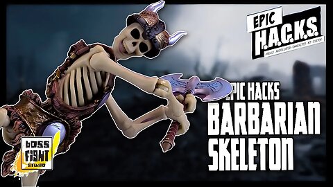 Boss Fight Studios Epic H.A.C.K.S. Barbarian Skeleton 1:12 Scale Action Figure | @TheReviewSpot