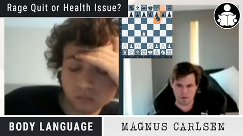 Body Language - Chess Champion Magnus Carlsen, Rage Quit or Medical Episode?