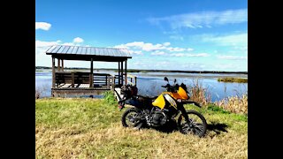 Emeralda Marsh Conservation Area Drone Footage, KLR 650