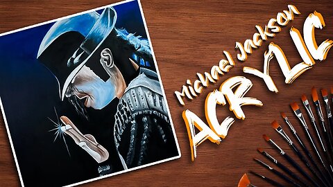 Michael Jackson Acrylic Painting | Painting for Beginners | Step-by-Step Tutorial