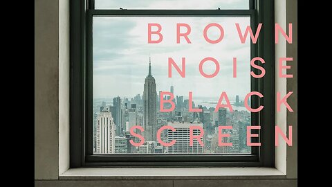 Live: Open Window New York City Tonight |Brown Noise Black Screen + Delta Waves for Deep Sleep