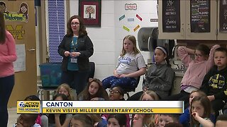 Kevin visits Miller Elementary School in Canton