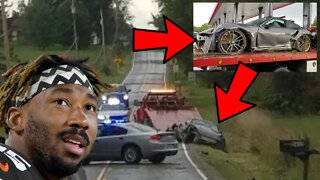 Cleveland Browns DE MYLES GARRETT Involved in Car ACCIDENT! FLIPPED Porsche Multiple Times!