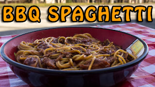 Dutch Oven BBQ Spaghetti