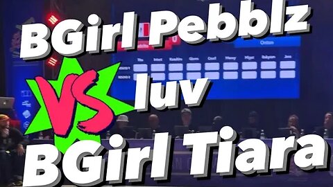 Bgirl Pebblz Luv (USA) vs Tiara (Peru) Olympic prelim qualifier Chile 2023