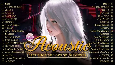 Best Of Acoustic Songs Cover 2023 Playlist ❤️ Top Acoustic Love Songs Cover Popular Of All Time