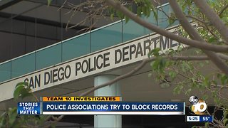 Police associations try to block records