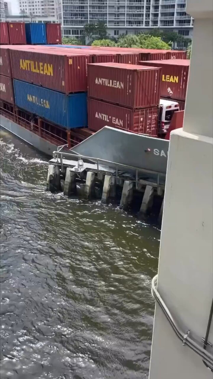 Antillean Line vessel have collided with an obstruction beneath the ...