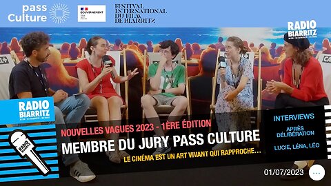 Nouvelles Vagues 2023 interview du Jury Pass Culture Lucie, Léna et Léo