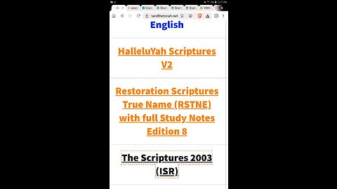 FREE DOWNLOAD - Restoration Scriptures True Name (RSTNE) with Full Study Notes Edition 8 PDF