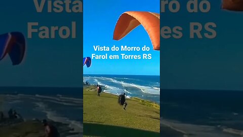 VISTA DO MORRO DO FAROL EM TORRES RS #turismors #torres #praia