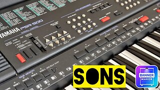 Todos os sons do teclado Yamaha PSR 500