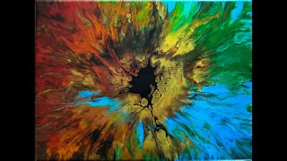 094 - "Portal" - How to Save a Bad Pour - Paint Pouring - Abstract Art - Fluid Art Creation