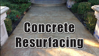 Stamped Concrete Resurfacing