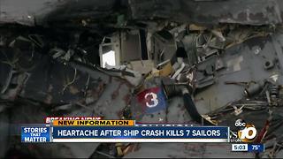 Heartache sets in as horrific details of the crash that killed 7 sailors emerge