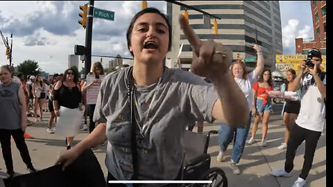 ANGRY MOB OF ABORTION PROTESTORS BECOME HOSTILE (PREACHER ASSAULTED & SIGN STOLEN) COPS JUST WATCH