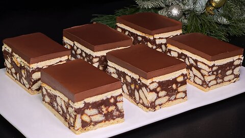 NEW chocolate dessert for Christmas! No baking, no oven, no cornstarch