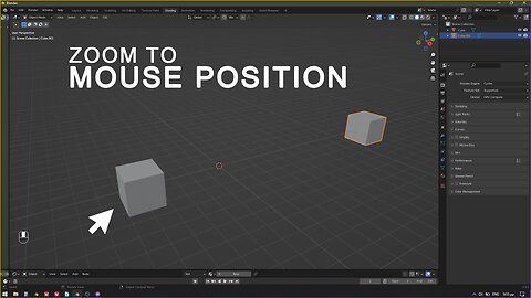 13. HOW TO MAKE BLEDER ZOOM TO MOUSE LIKE OTHER 3D PROGRAMMS