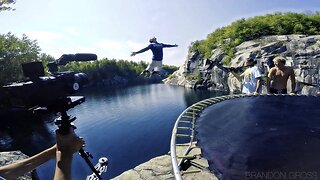 Vermont Cliff Jumping with Adrenaline Addiction and The JoogSquad