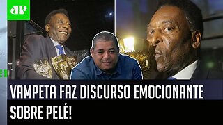 “O Pelé é MAIOR que o Santos, ele é maior que QUALQUER COISA” Vampeta faz discurso EMOCIONANTE!
