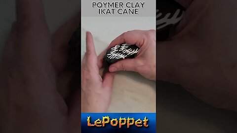 poymer clay ikat cane 1