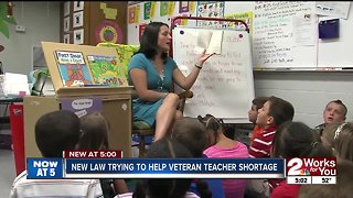 New law trying to help veteran teacher shortage