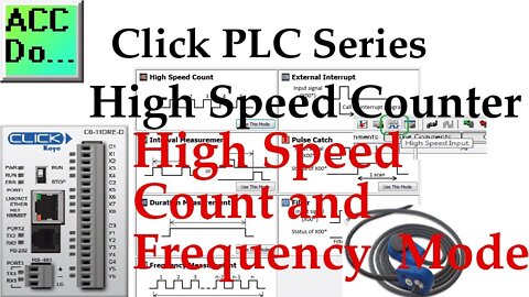 Click PLC High Speed Counter Input Frequency Measurement and High Speed Count Mode