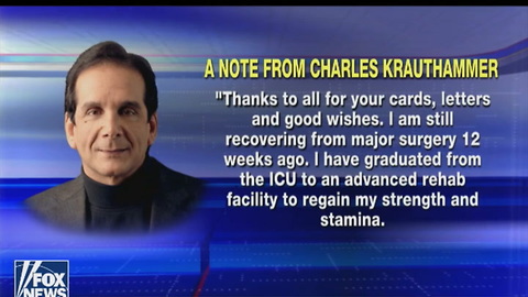 Charles Krauthammer Releases Statement About His Future Following Surgery