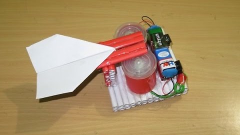 How to Make a Simple Paper Rocket Launcher - how made toy for kids - toy for kid