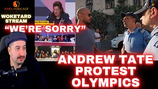 Andrew Tate Protest Trans Olympics