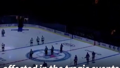 NY Rangers Hold Moment Of Silence Following Terrorist Attack In Manhattan