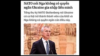 "THẾ GIỚI*-*NATO NÓI NGA KHÔNG CÓ QUYỀN NGĂN CHẶN UKRAINE GIA NHẬP LIÊN MINH"#shorts