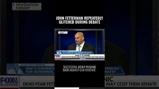 John Fetterman (repeatedly) glitches during Senate debate: Fox News | #shorts