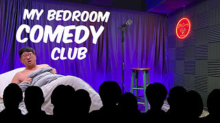 I BUILT A Comedy Club 🎤 in my Bedroom 🛏